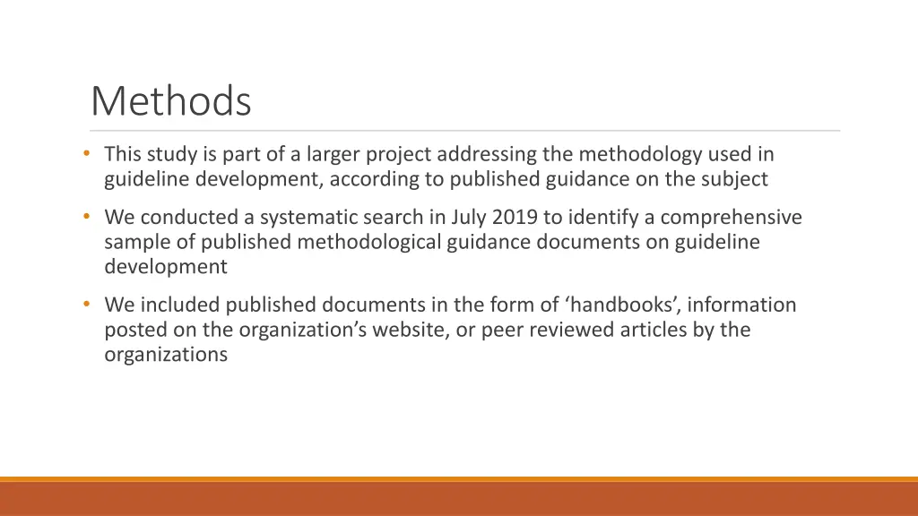 methods