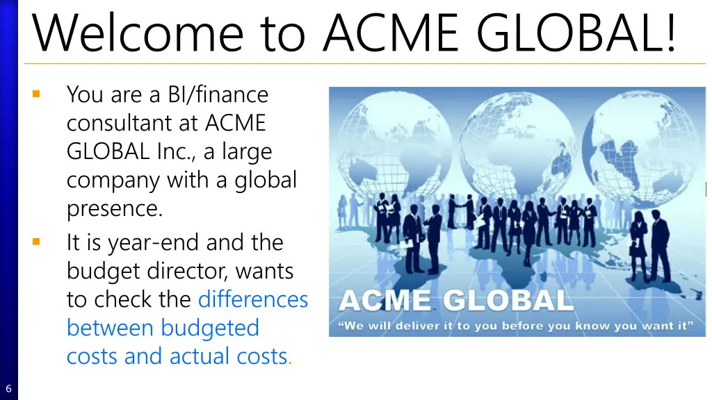 welcome to acme global