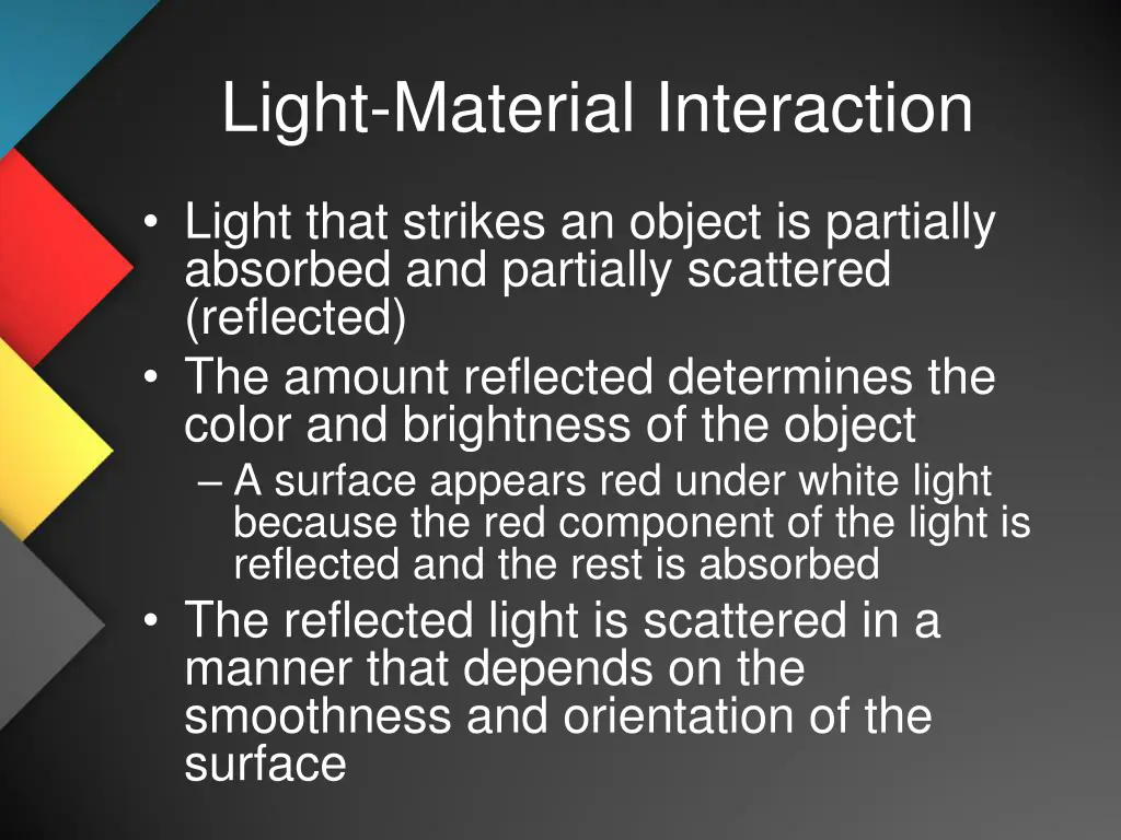 light material interaction