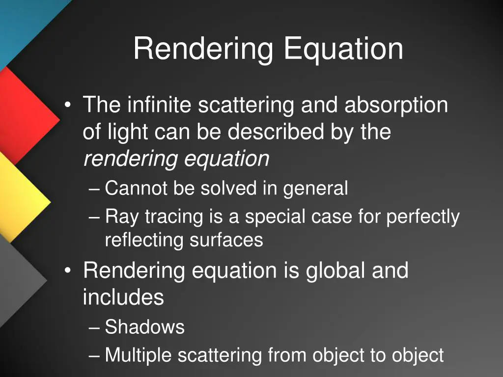 rendering equation