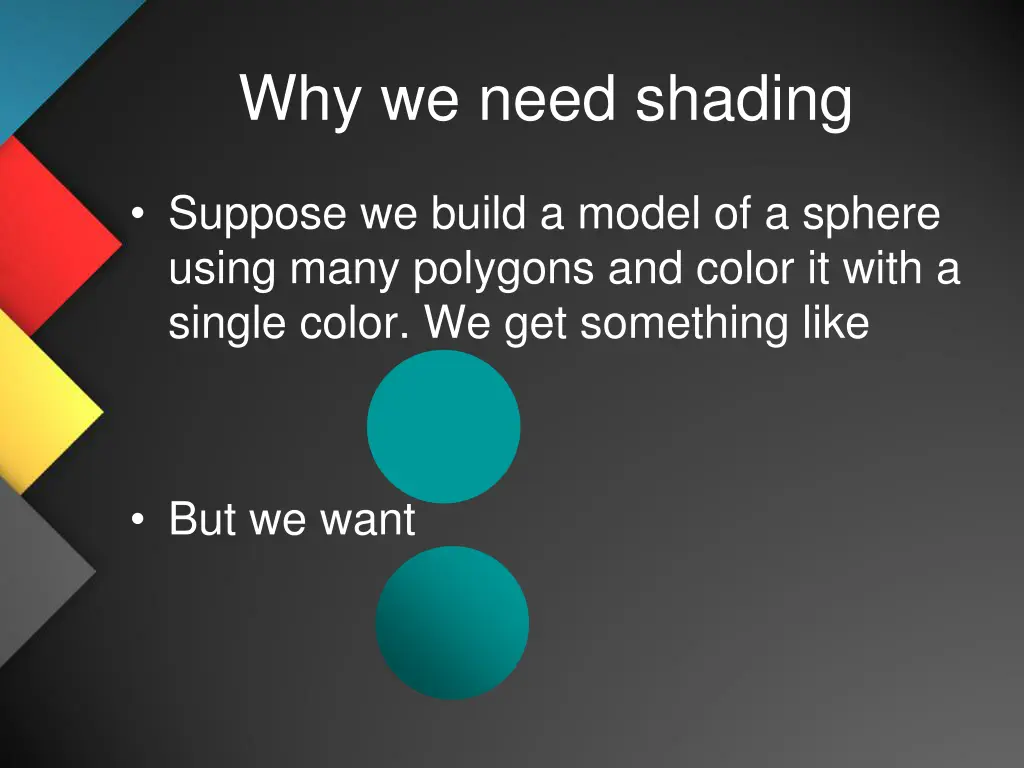 why we need shading