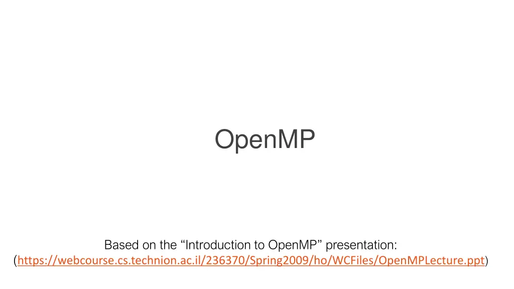 openmp
