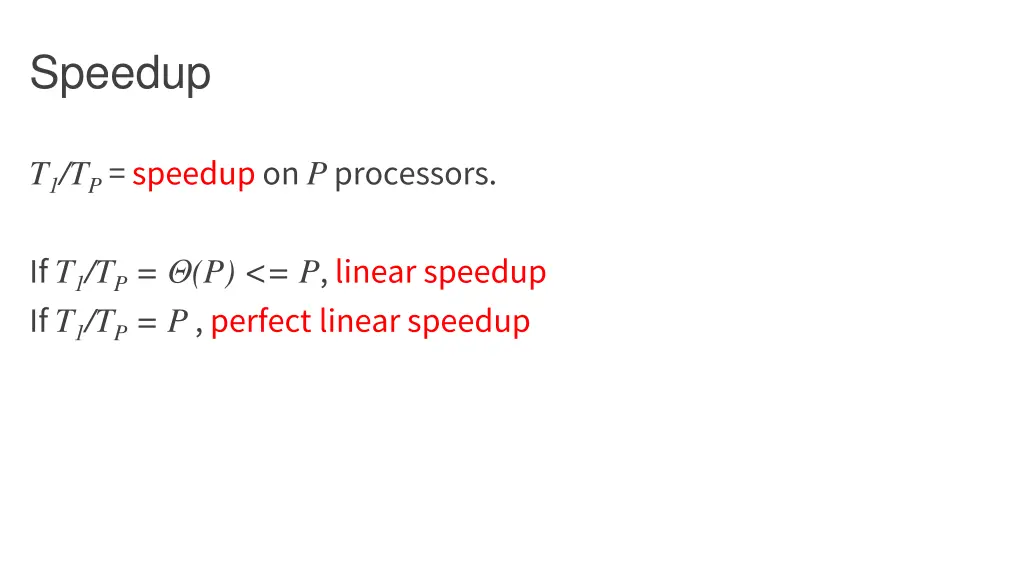speedup