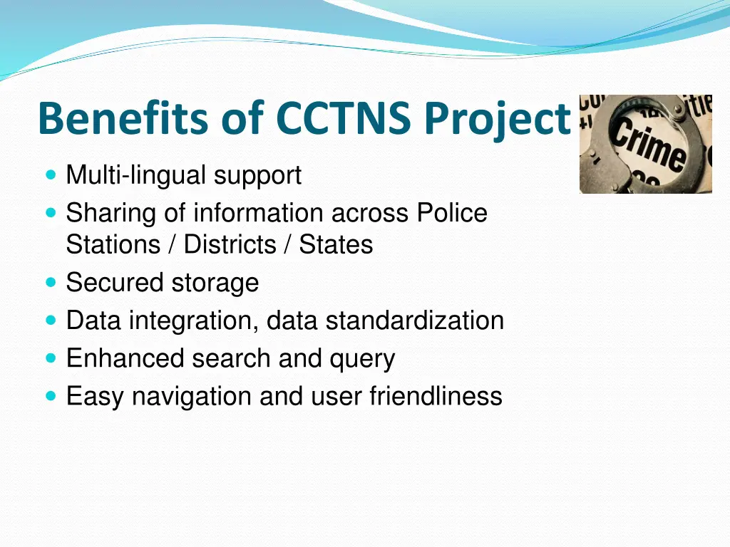 benefits of cctns project multi lingual support