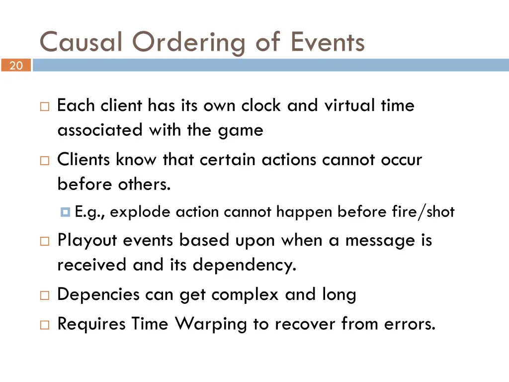 20 causal ordering of events