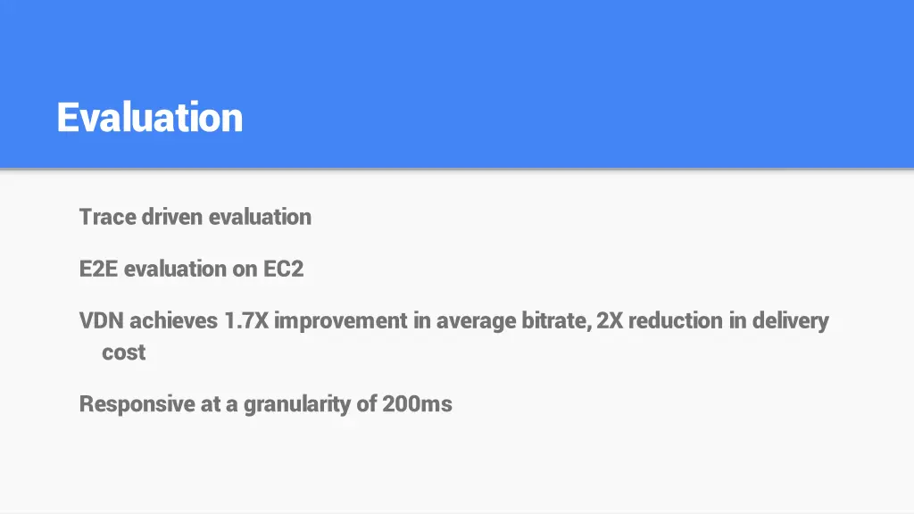 evaluation