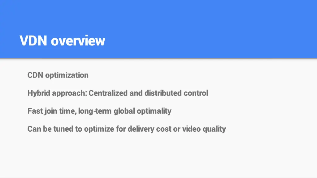 vdn overview
