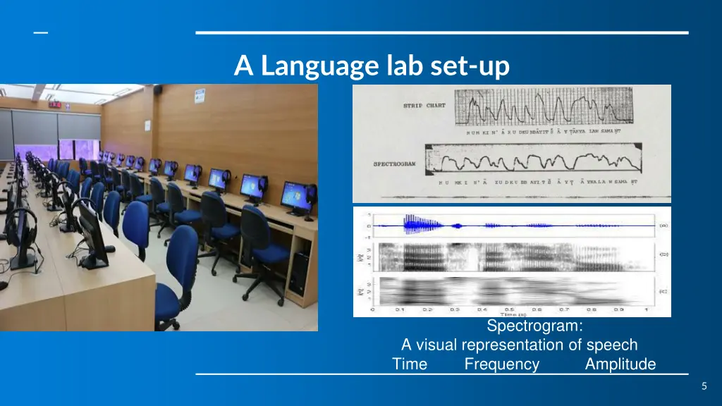 a language lab set up