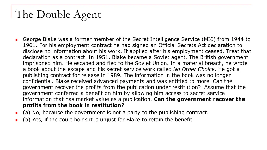 the double agent