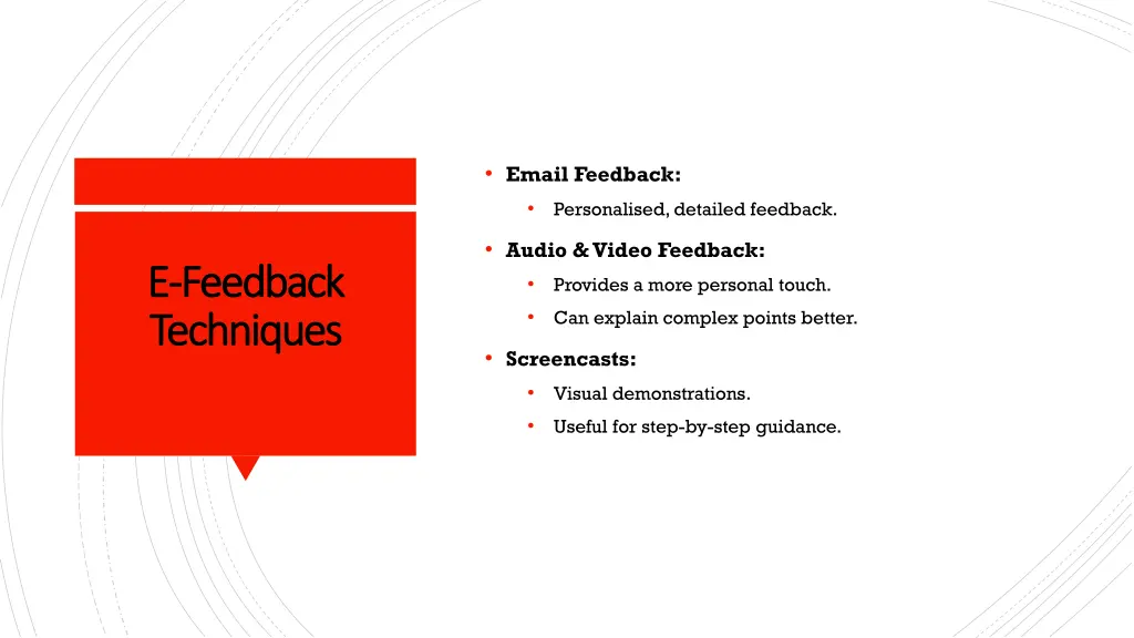 email feedback personalised detailed feedback