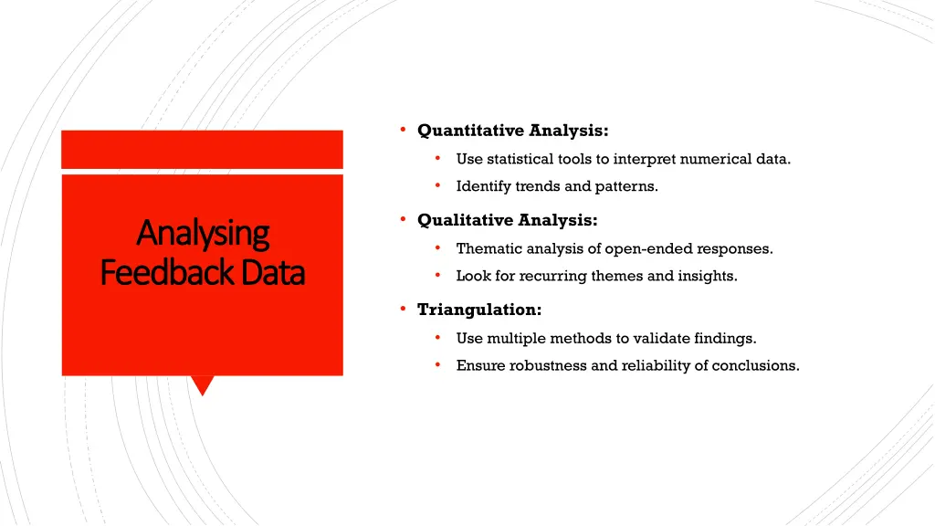 quantitative analysis use statistical tools