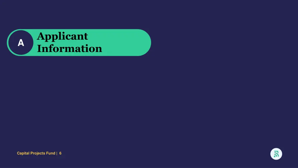 applicant information