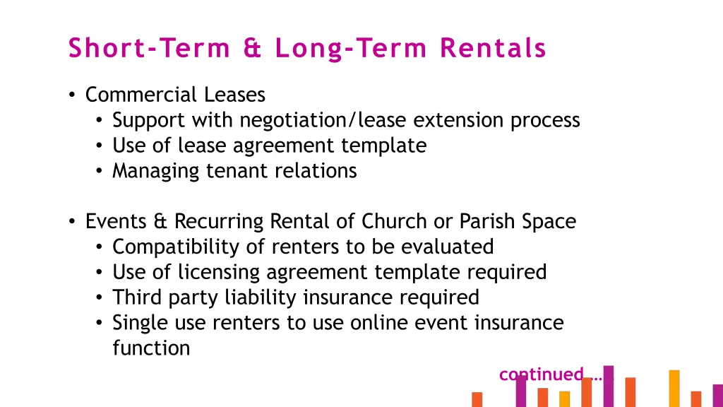 short term long term rentals