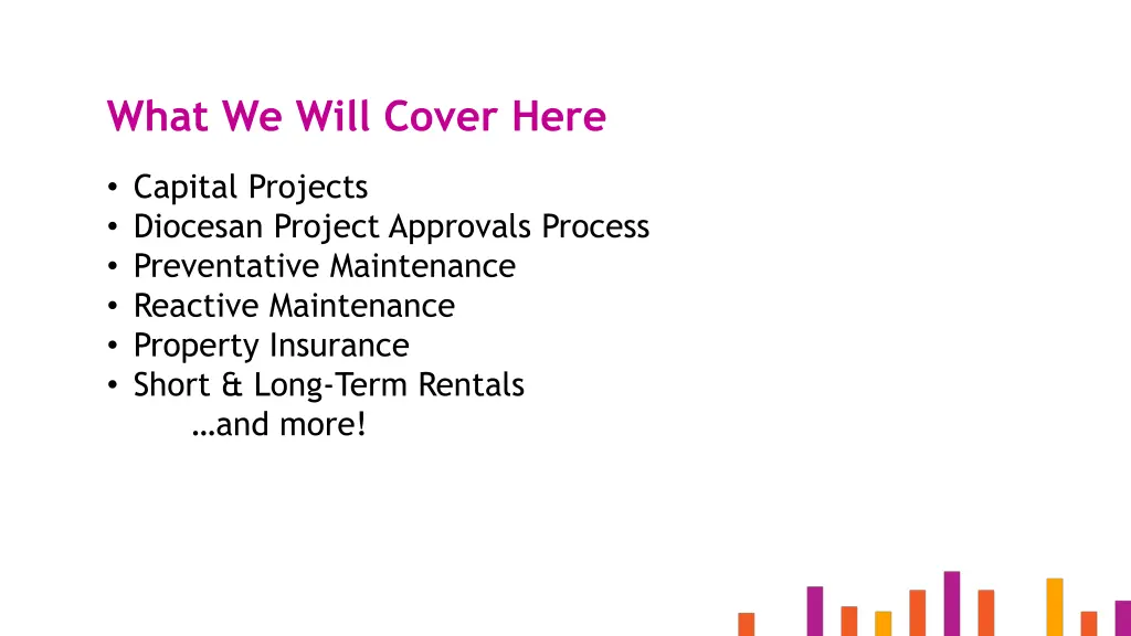 what we will cover here