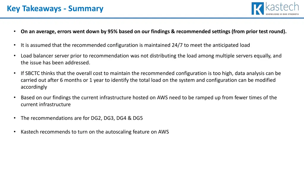key takeaways summary