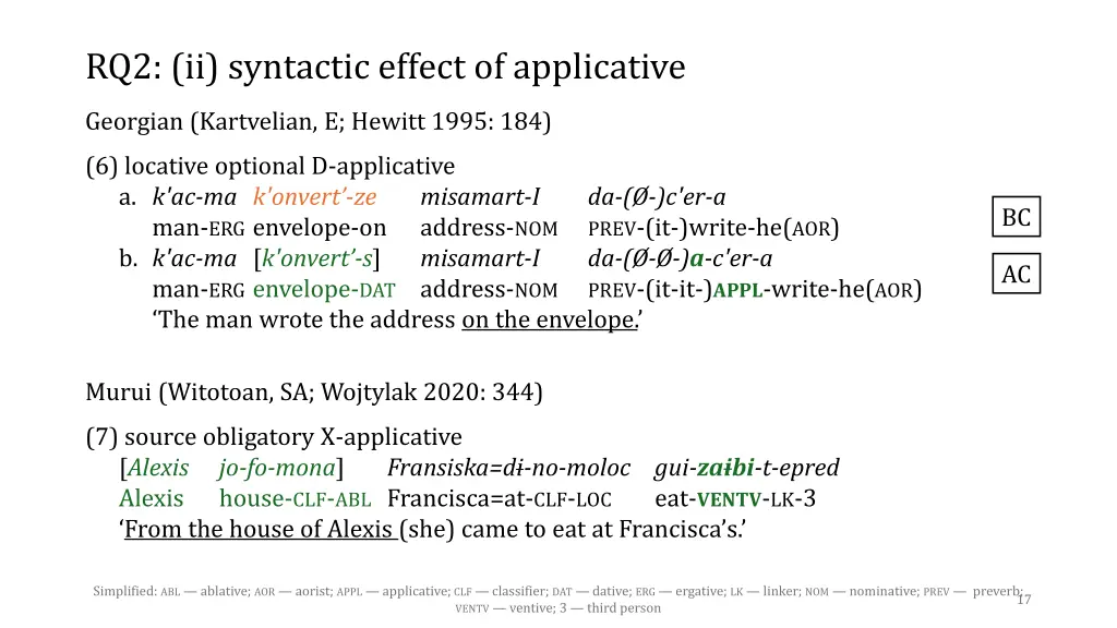 rq2 ii syntactic effect of applicative 1