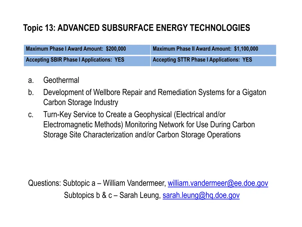 topic 13 advanced subsurface energy technologies