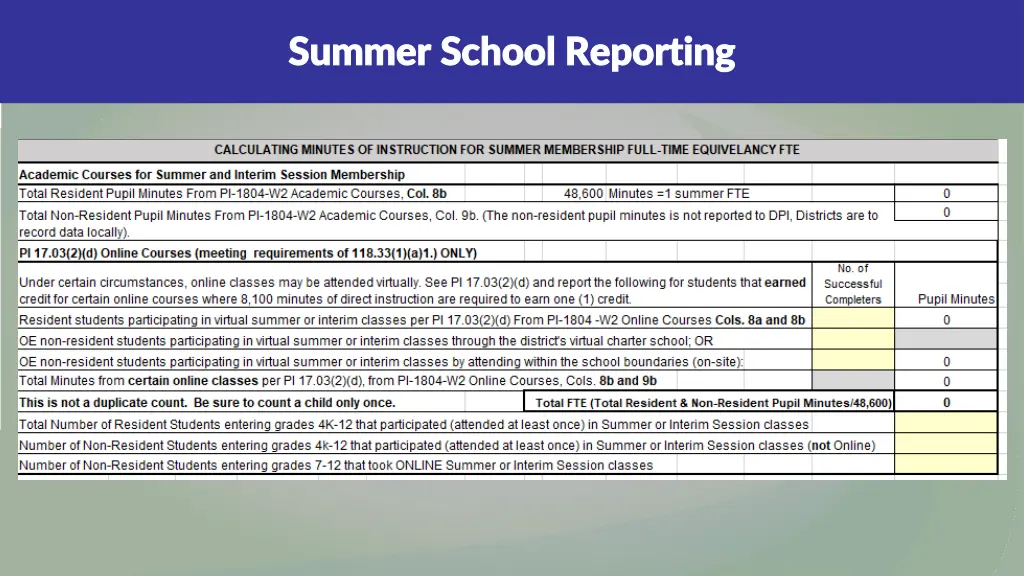 summer school reporting summer school reporting 1