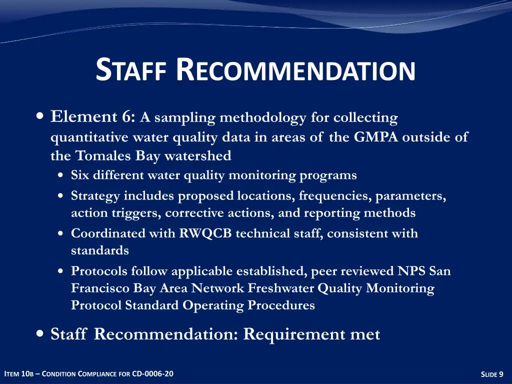 s taff r ecommendation 4