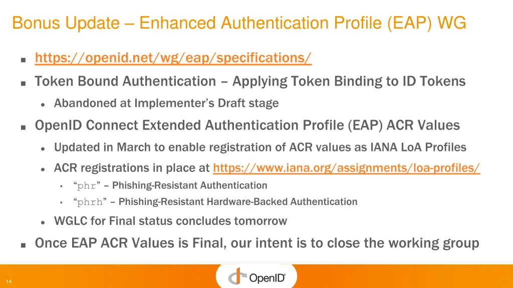 bonus update enhanced authentication profile