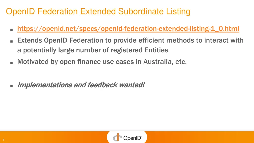 openid federation extended subordinate listing