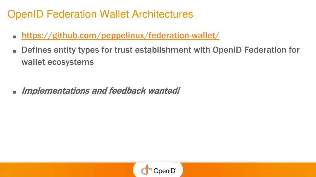 openid federation wallet architectures