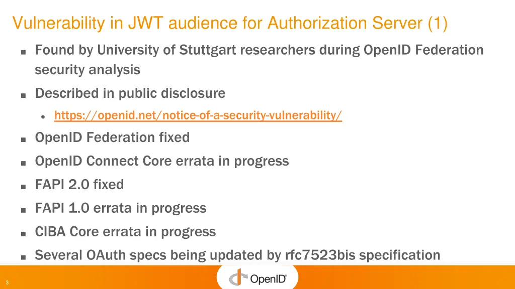 vulnerability in jwt audience for authorization