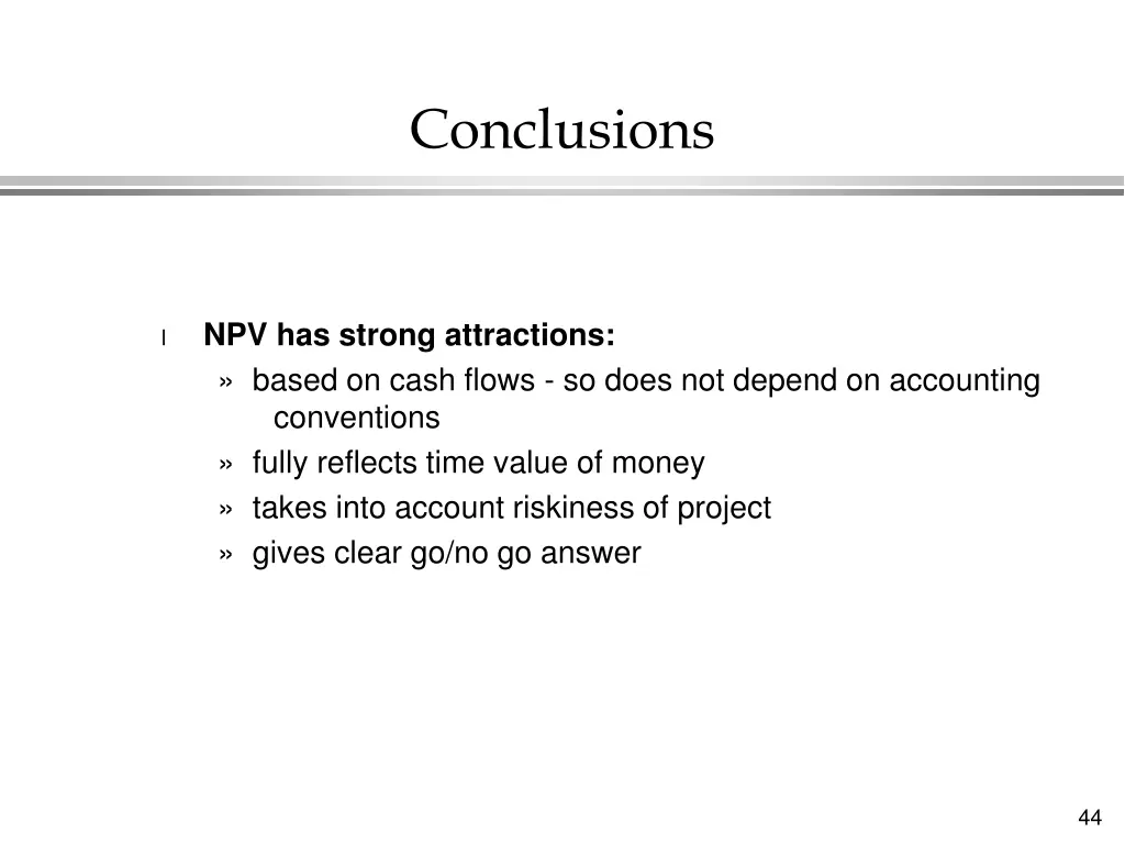 conclusions