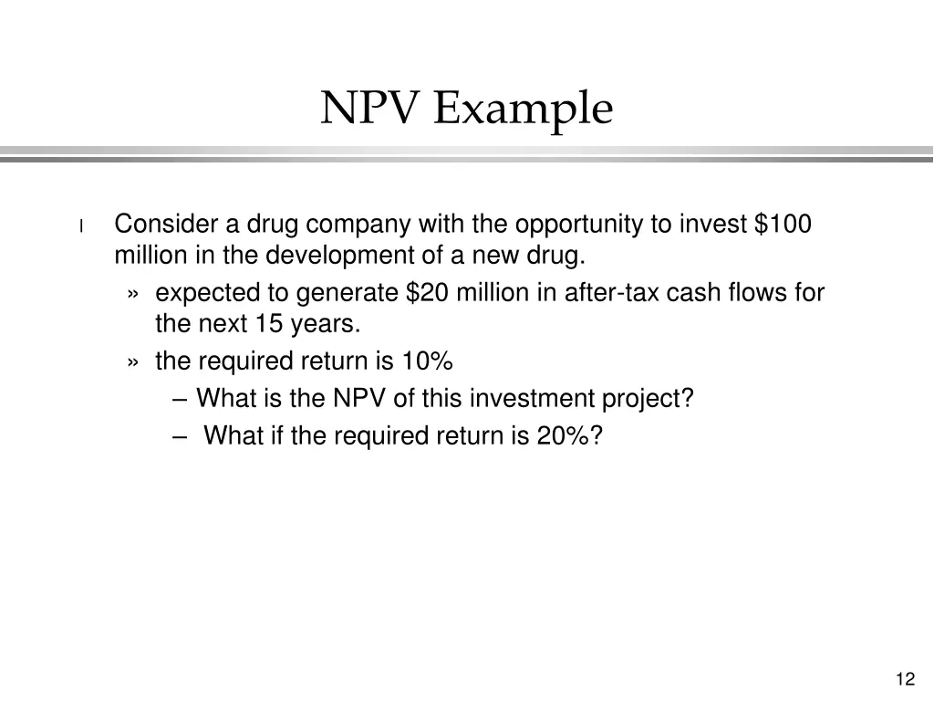 npv example