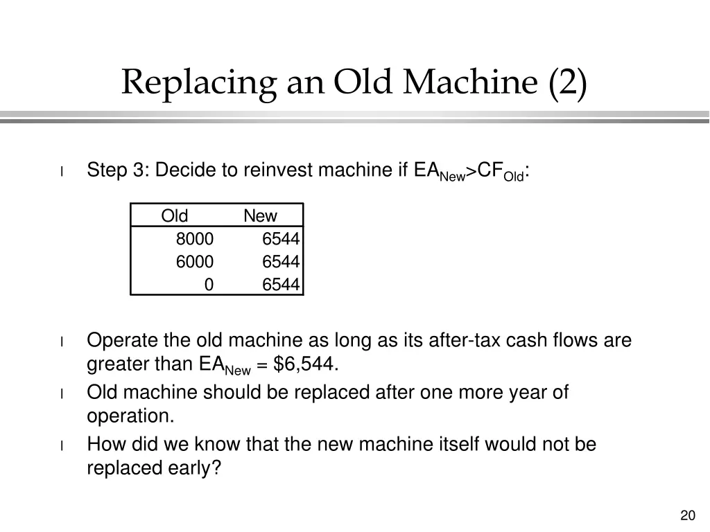 replacing an old machine 2