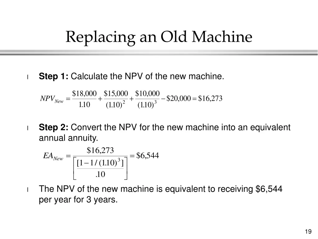 replacing an old machine