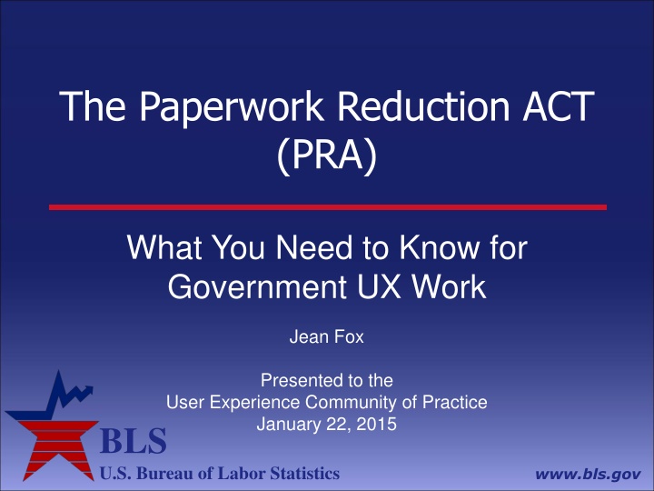 the paperwork reduction act pra