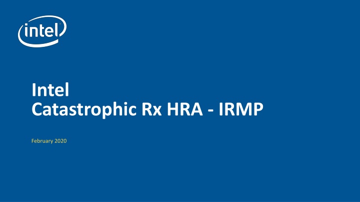 intel catastrophic rx hra irmp
