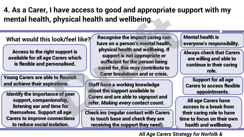 4 as a carer i have access to good