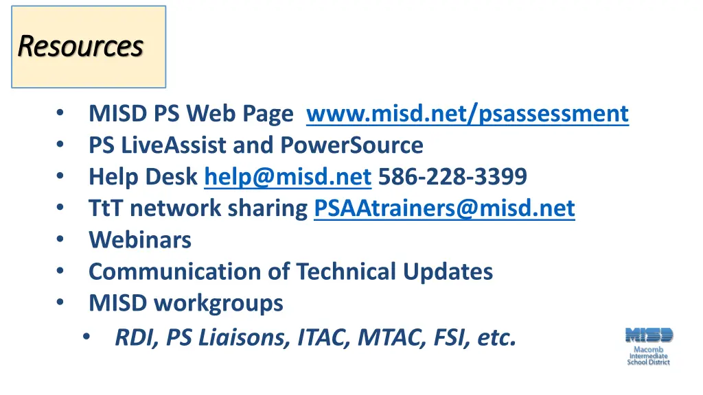 resources resources