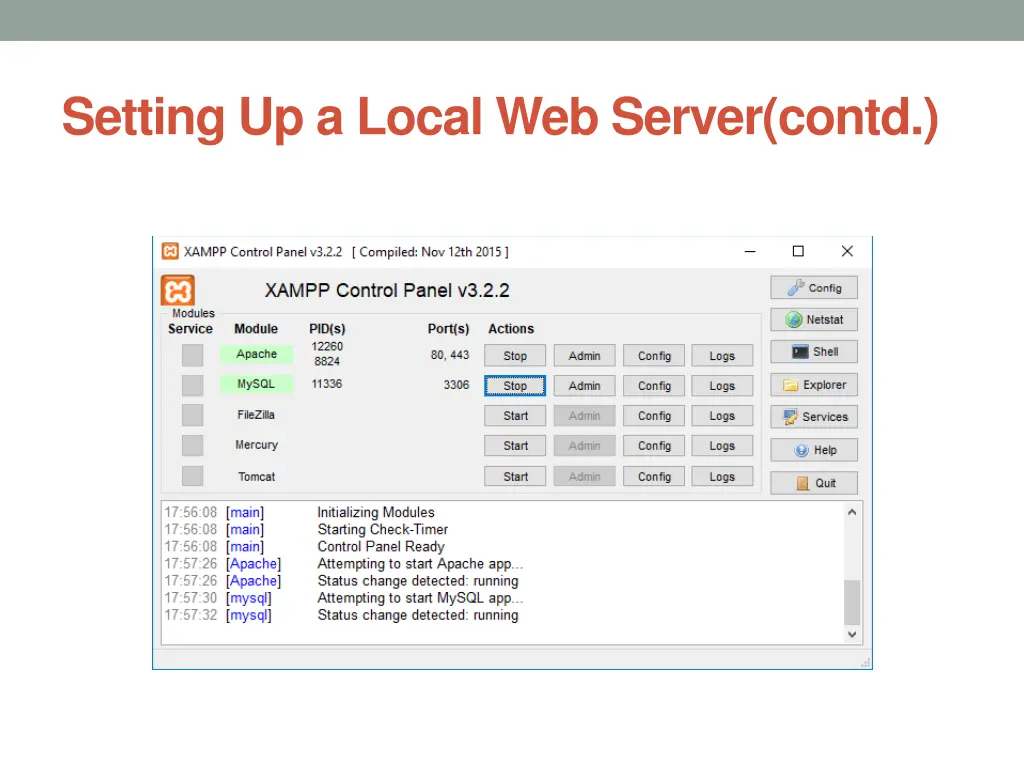 setting up a local web server contd 12