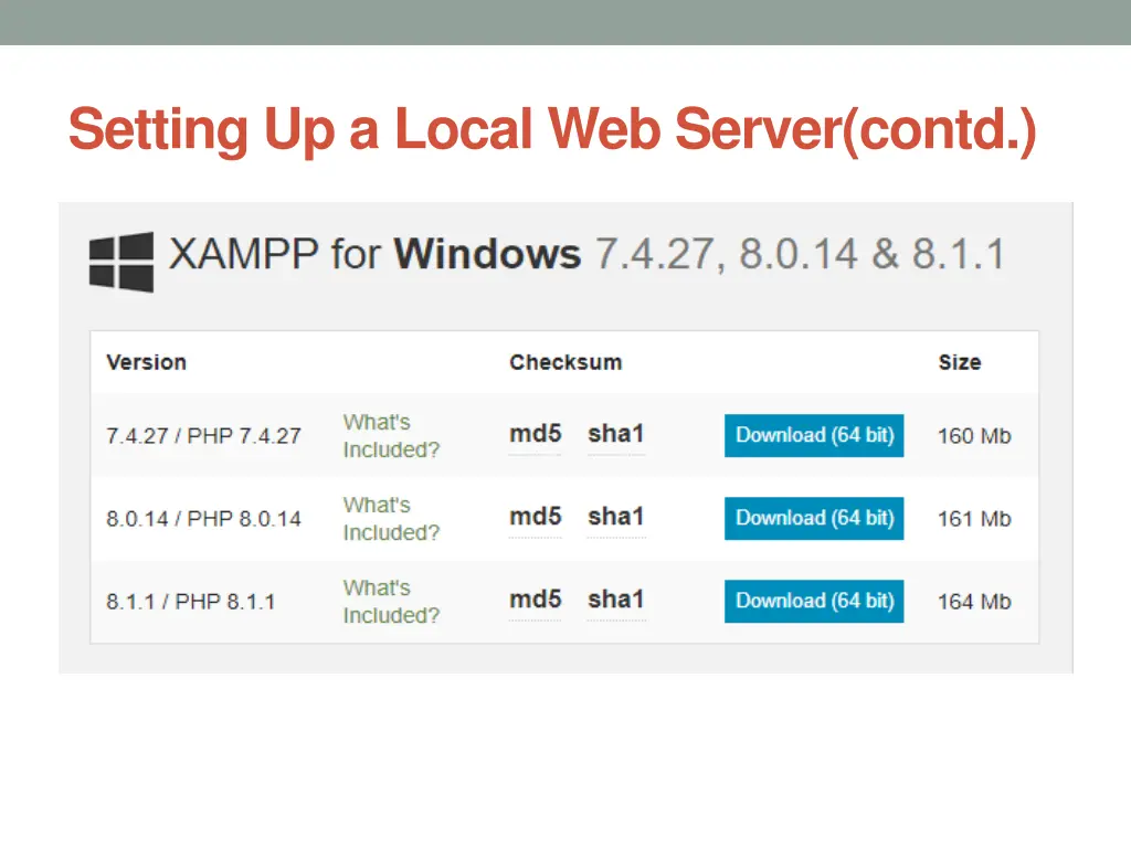 setting up a local web server contd 2