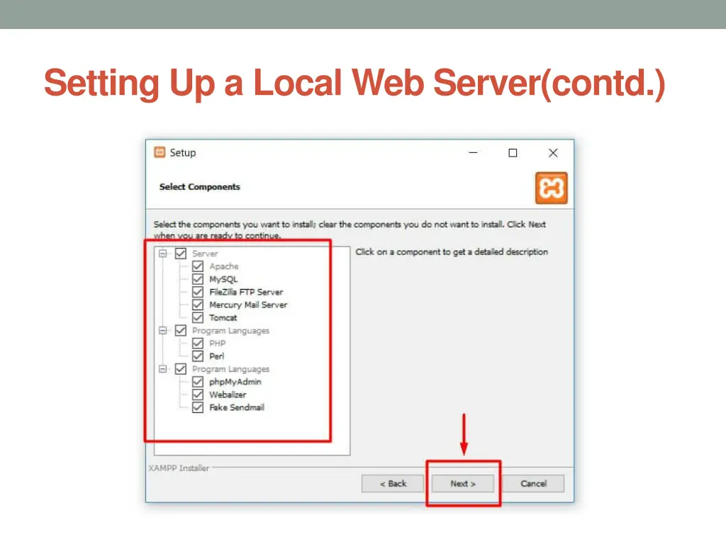 setting up a local web server contd 5