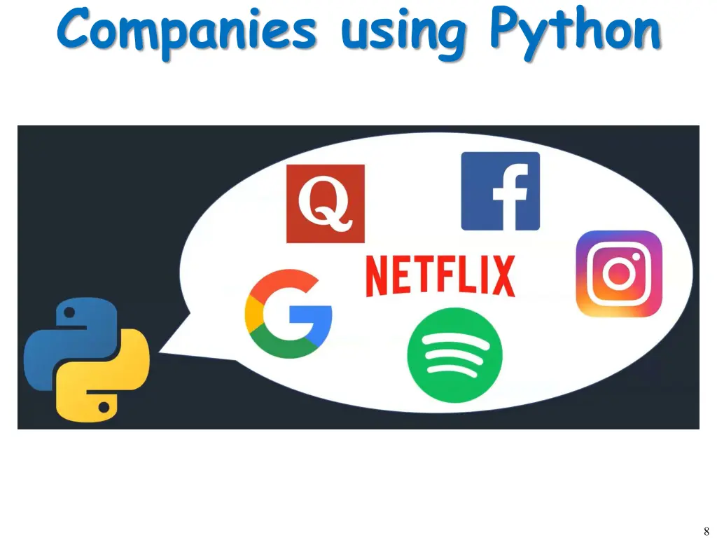 companies using python