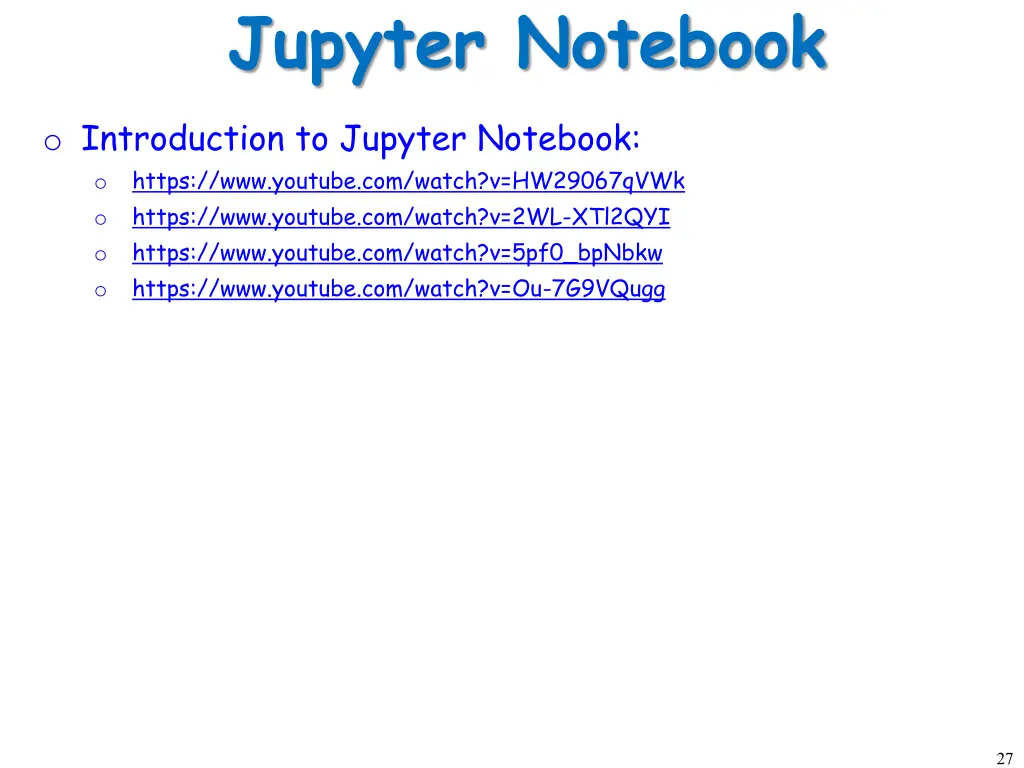 jupyter notebook 1