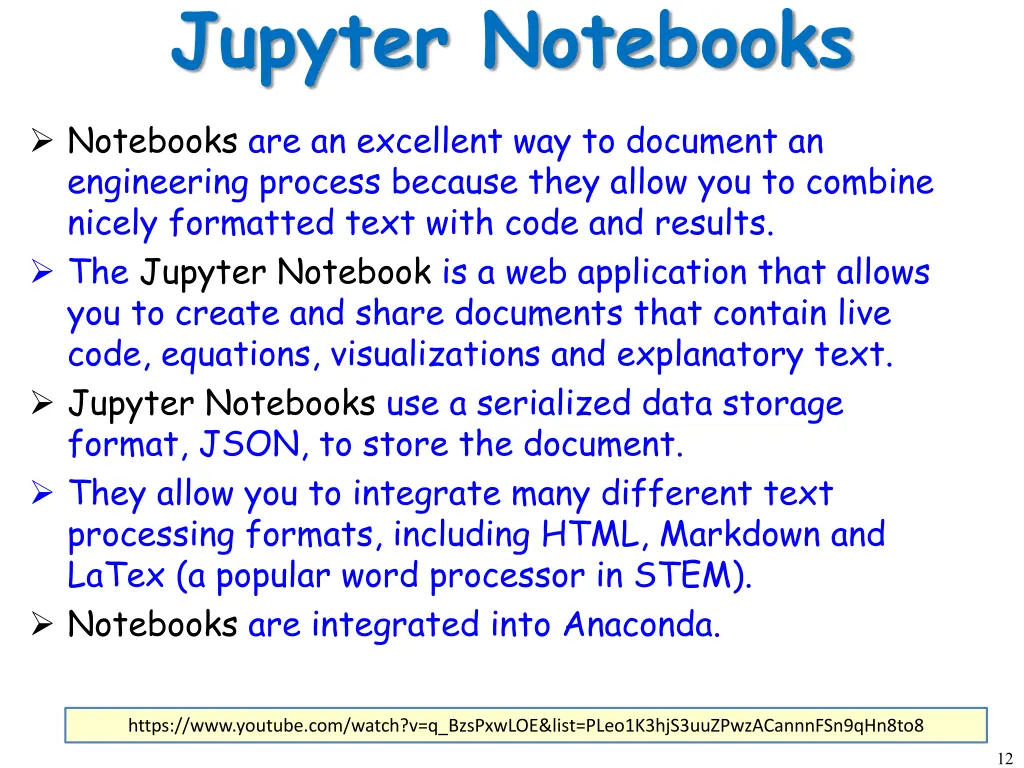 jupyter notebooks