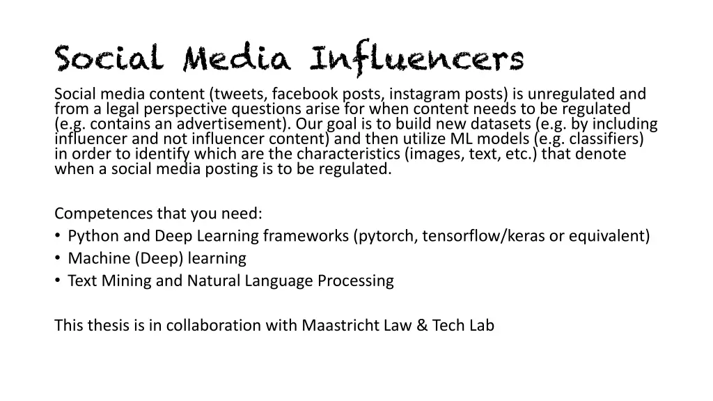 social media influencers social media content