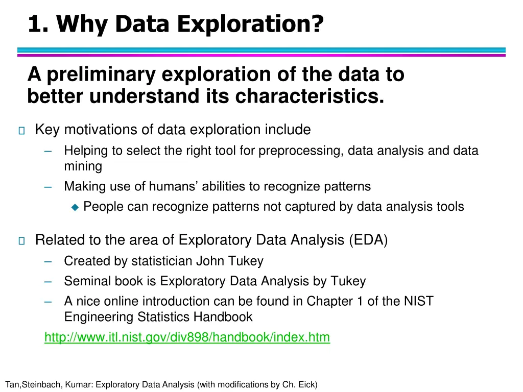 1 why data exploration