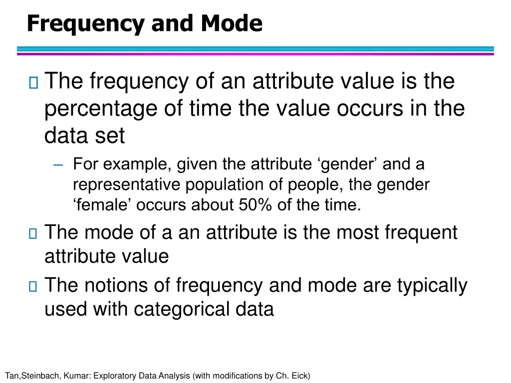 frequency and mode