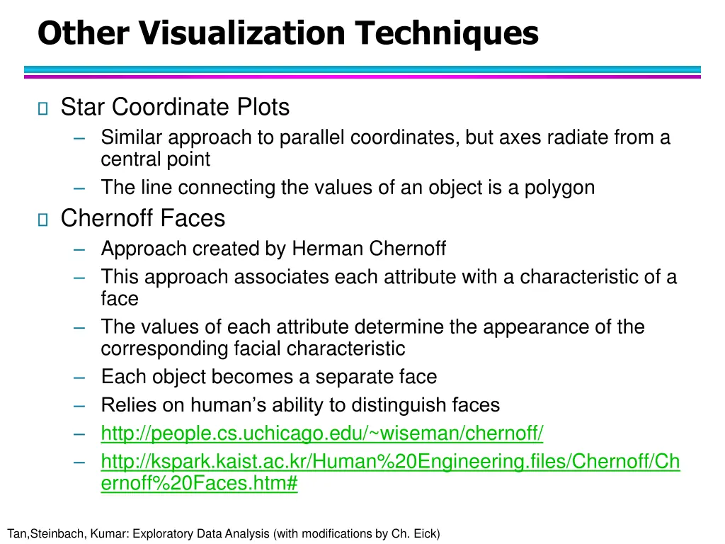 other visualization techniques