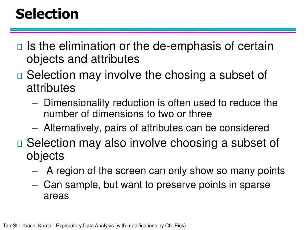 selection