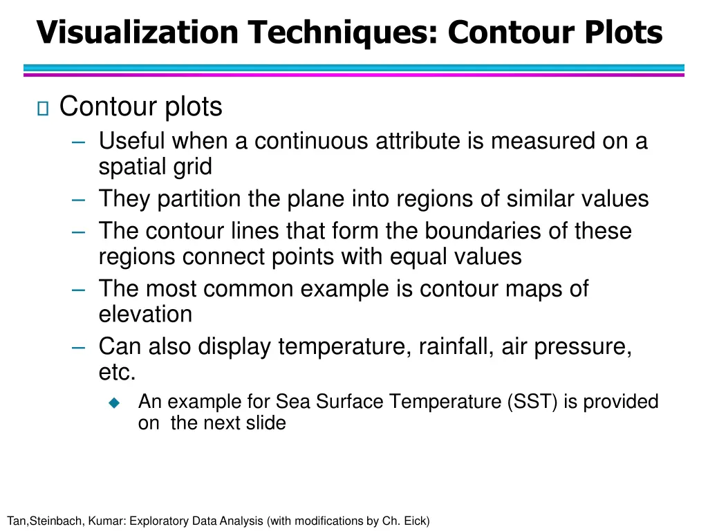 visualization techniques contour plots