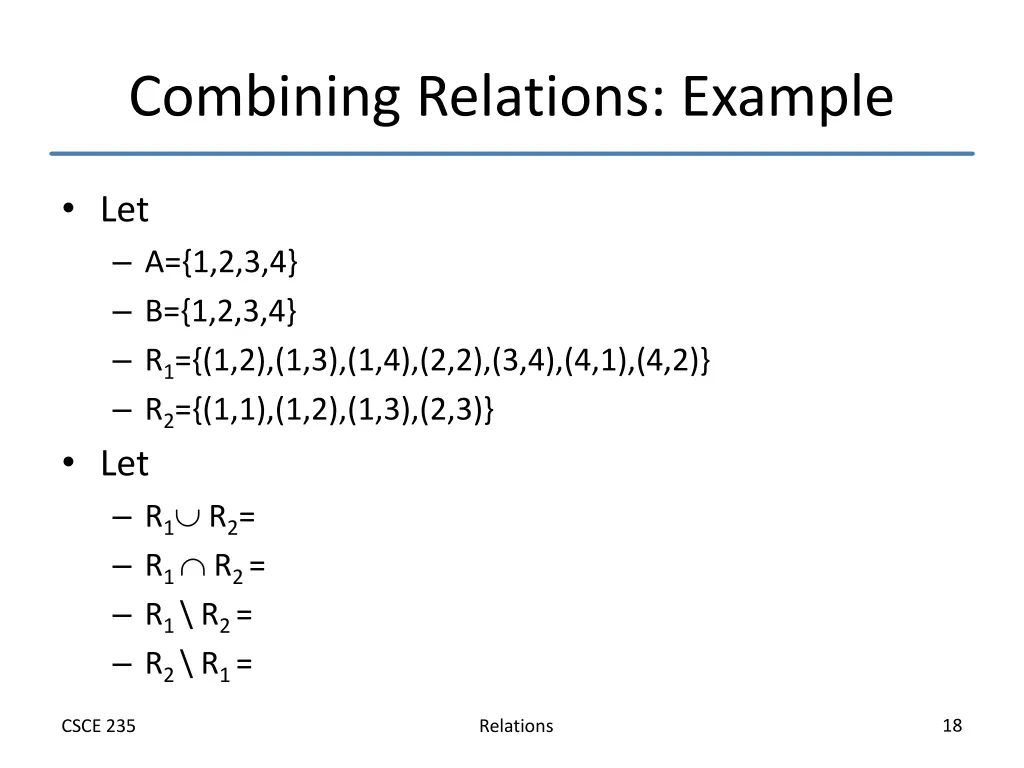 combining relations example