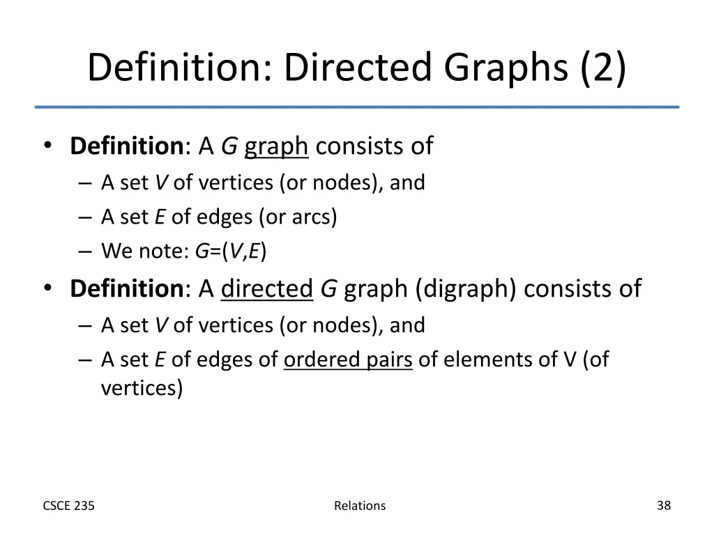 definition directed graphs 2