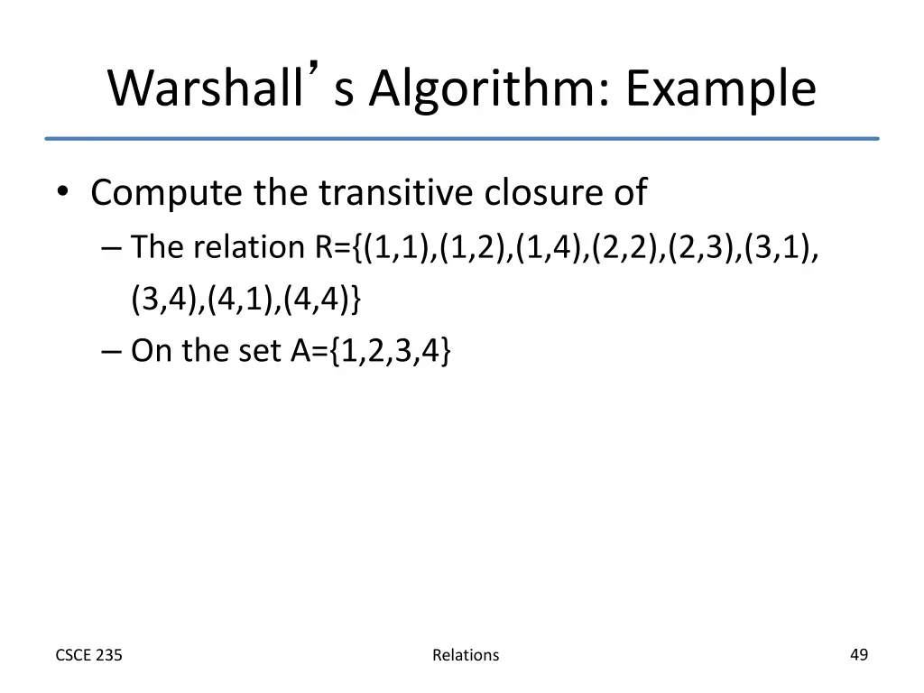 warshall s algorithm example